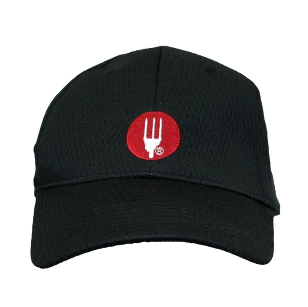 Chef Works Logo Cool Vent Baseball Cap, Black, One Size