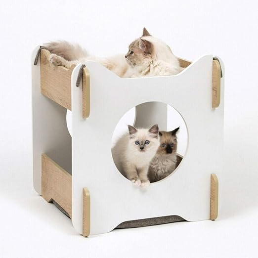 Eqt Tec Panier Design Pour Chat Montage Facile A Emboiter Amazon Fr Animalerie