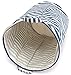 NKTM Collapsible Cylindric Laundry Storage Bucket Basket Hamper for Bedroom Bathroom Kitchen Pantry Nursery Dorm Closet (Blue)
