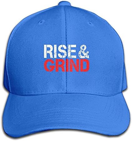 Rise And Grind Unisex Solid Color Cotton Adjustable Plain Baseball Cap Trucker Hat