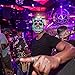 Light up Mask, DAXIN DX LED Halloween Scary Mask US Flag/Skeleton Costume for Men Women Kids,LED Jason Mask,Medium