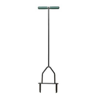 Yard Butler Lawn Coring Aerator Manual Grass Dethatching Turf Plug Core Aeration Tool ID-6C