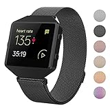 Fitbit Blaze Bands With New Metal Frame,Crodi Stainless Steel Magnetic Milanese Replacement Band for Fitbit Blaze Women Men