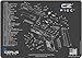 Cerus Gear Cleaning Promat with CZ P10C Schematic Graphics, Versatile Gun Cleaning Mat, Great for Any Desk or Work Bench - 12 x 17 Inches