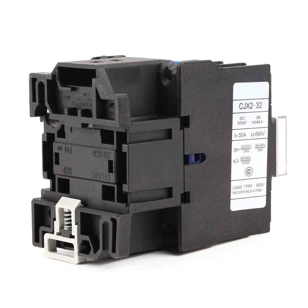Hilitand AC 220V 32A CJX2-3210 Contactor Electric Contactor Plate Front Wiring High Sensitivity Industrial Electric AC Contactor for Power Distribution Power Applications - Image 4