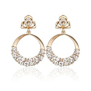 Shining Diva Fashion Stylish Fancy Party Wear Gold Plated Earrings for Women and Girls (9567er)