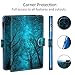 Dteck Case for iPad mini 1/2/3/4/5 - Slim Fit Premium PU Leather Multi-Angle View Folio Stand with Auto Wake/Sleep Smart Wallet Cover for iPad mini 1/Mini 2/Mini 3/Mini 4/Mini 5, Forest Night