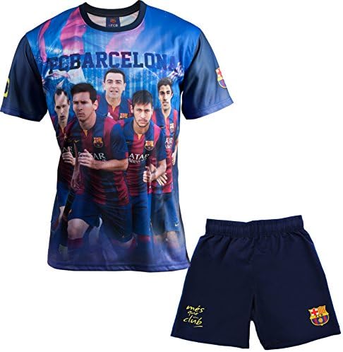 Messi Neymar Jersey Set + shorts Barça – Suarez Xavi FC Barcelona Iniesta – Collection officielle – Boys