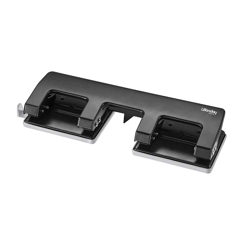 WONDAY Punch Metal 4 Holes 80 mm Capacity 20 Sheets with Guide