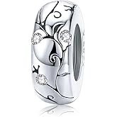 ARTCHARM 925 Sterling Silver Stopper Beads Spacers Charms fits European DIY Bracelet, Personalized Gifts for Mothers Day/Birthday/Christmas