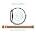 Tecson Fitbit Charge 2 Bands, Stainless Steel Metal Milanese Bracelet Strap Replacement Wrist band with Magnet Lock for Fitbit Charge 2, Rose Gold and Black, 2 Piece
