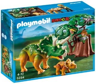 PLAYMOBIL Explorer and Triceratops with 