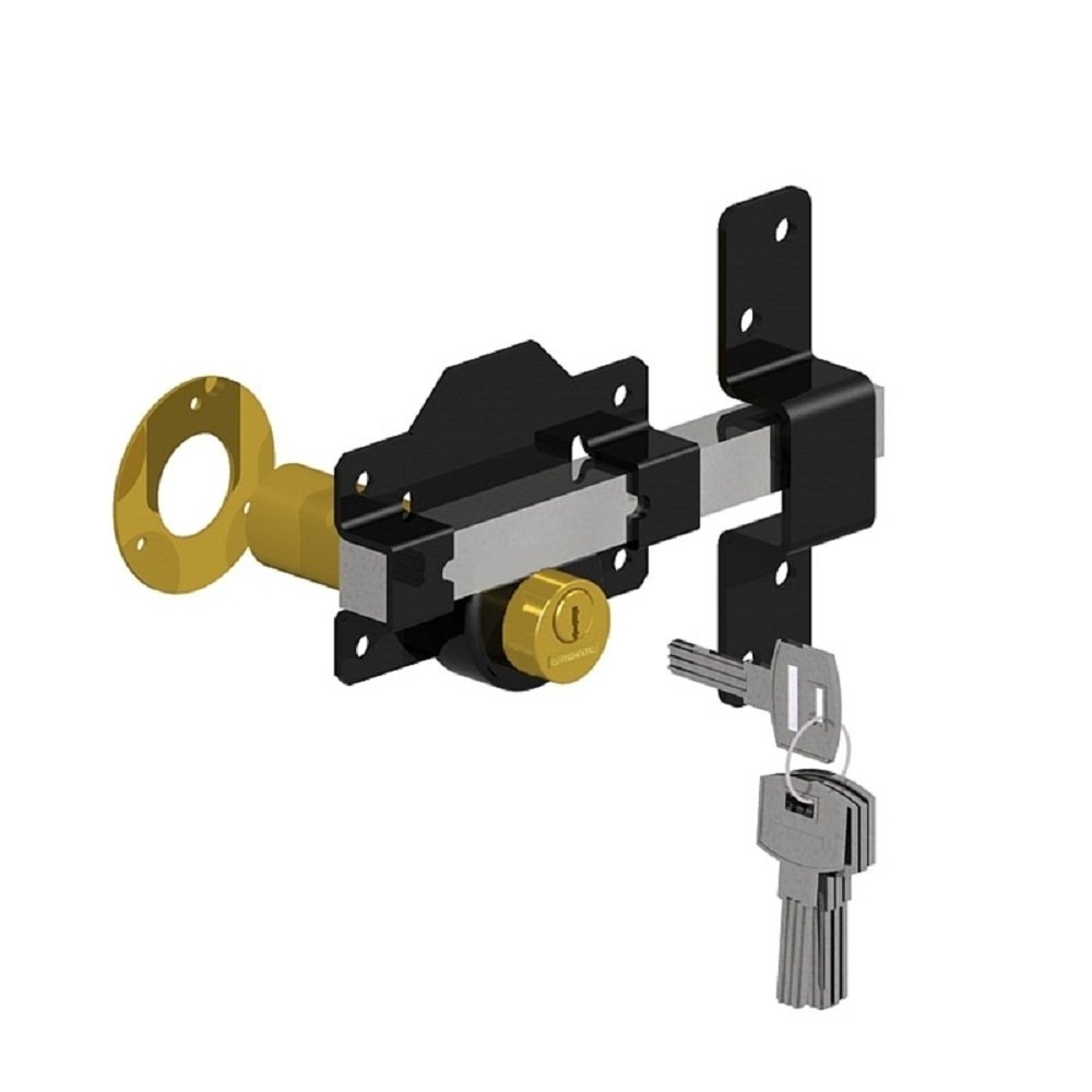 Gatemate Premium Rimlock double Locking Bolt - Keyed Alike - 50mm