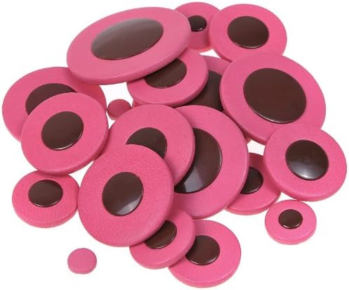 1set of 25pcs Pink Leather Pads Saxophone Pads Accessories for Alto Saxophone