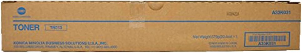 KMBS Bizhub 454/554E Black Toner AKA (TN-513) TN513 (24.4K Yld) for bizhub 454e, Konica Minolta bizhub 554e Printers