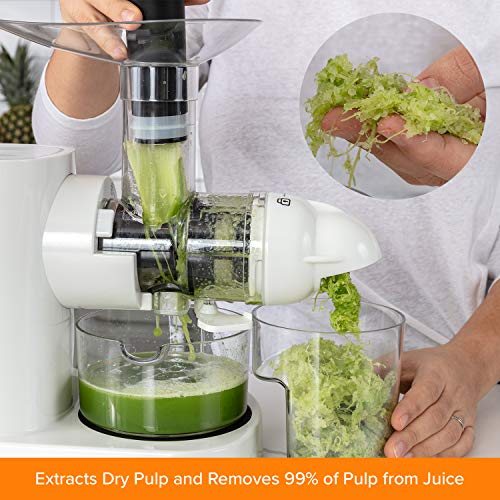 TEC Masticating Juicer Slow, Cold Press, Juice Extractor; Easy to Set