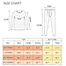 UNIQUEBELLA Men's Thermal Underwear Sets Top & Long Johns Fleece Sweat Quick Drying Thermo Base Layer Black
