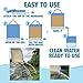 TOTAL SURVIVAL Ceramic Water Filter Bag to Purify Water for Camping / Hiking / Emergency, 6 Liter Capacity