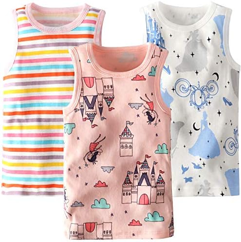 タンクトップ 3枚組 キャミソール キッズ 女児 女の子 インナー 夏着 子供服 綿100 通気 抗菌防臭 Hapipana 部屋着 寝間着 肌触りがいい 快適
