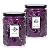 Dynamic Collections Aromatherapy Scented Candles - Great for Minimalistic Home Decor, Stress Relief, and Gift Set of Two 16 Ounce Mason Jar Candles (Beloved)