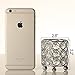 VINCIGANT Silver Crystal Tea Light Candle Holders,Cylinder Metal Arrangement Container Table Centerpieces for Dining/Living Room Decoration and Gift for Housewarming