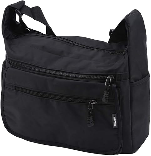 Amazon 火の色 ショルダーバッグ メンズ 斜めがけバッグ ナイロン 撥水性 多ポケット 肩掛け 旅行 仕事用 火の色 ショルダーバッグ