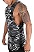 YoungLA Long Tank Tops Men Muscle Shirt Gym Training 306 Cmbk M Camo Black