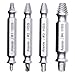 Damaged Screw Extractor and Remover Set by Aisxle,Easily Remove Stripped or Damaged Screws. Made From H.S.S. 4341#, the Hardness Is 6263hrc,Set of 4 Stripped Screw Removers