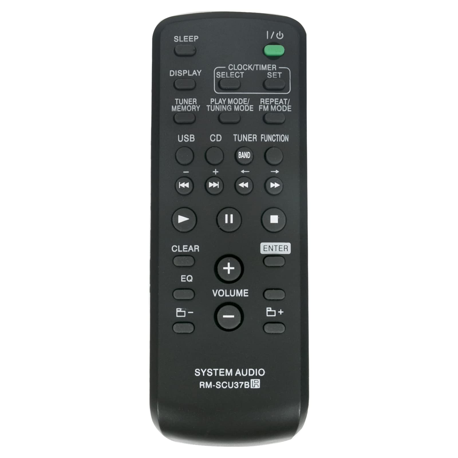 RM-SCU37B Replacement Remote Control Fit for Sony Micro Hi-Fi Component System CMT-FX205 CMT-BX5 CMT-EH25 CMT-EH26 CMT-EH55DAB CMT-FX200 HCD-CBX5 HCD-E25 HCD-EH25 HCD-EH26 HCD-EH55DAB ESX6