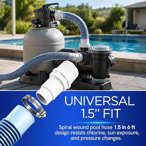 FibroPool Pool Filter Hose - Reinforced - 1-1/2 in x 6 ft photo 11