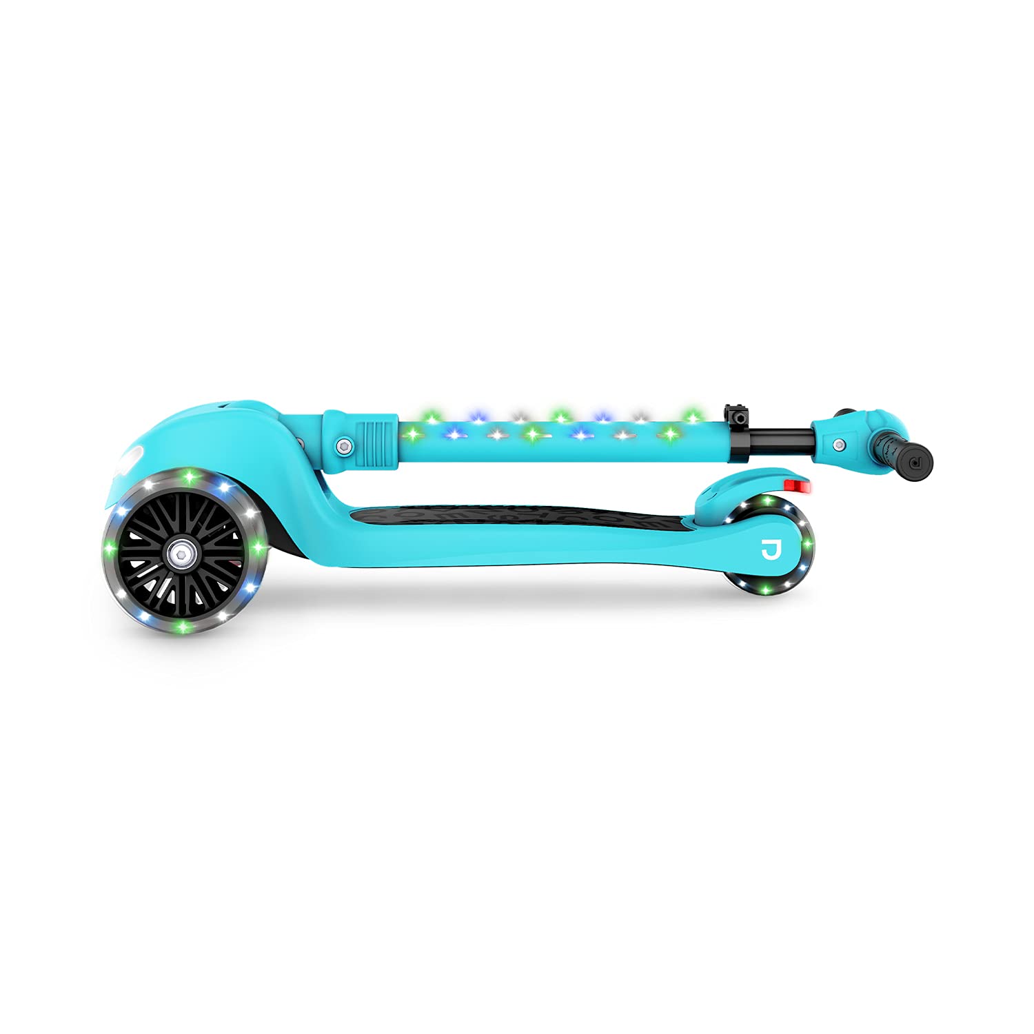 Jetson 3-Wheel Light-Up Kick Scooter, Lights on Stem & Wheels, Height Adjustable Handlebar, Rear Brake, Foldable, Ages 3+