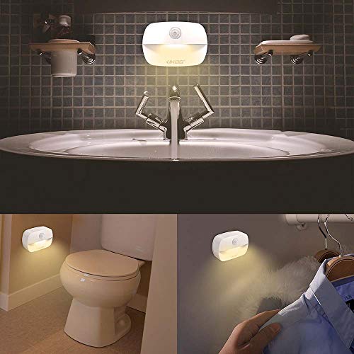 Motion Sensor Night Lights, Wireless LED Night Light Battery Powered ...