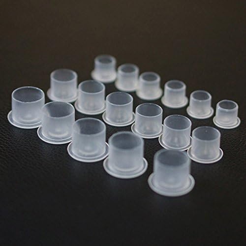 hermosotodo White Self-standing Makeup Disposable Hot Sell 100Pcs Pigment Cap Tattoo Ink Cups Plastic