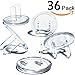 Outlet Covers, Child Proof Safety Electrical Plugs Protector, Baby Proof Transparent Safety Caps (36Pack) by CalMyotis