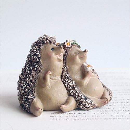 Heliyan Fairy Garden Miniature Hedgehog Mini Dollhouse Figures Diy Decor