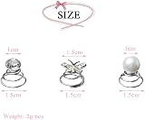 BaiJ 24pc Spiral Hair Pins Bridal Updo Accessories Crystal Pearl Rhinestone view 6