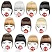 Clips in Hair Bangs Fringe Hair Extensions Clip On Bang Synthetic Hairpieces False Short Flat Two Side (1B#)