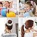 Jastella 50 Pcs Chiffon Hair Elastic ties Including 20 Assorted Chiffon Flowers Scrunchies 30 Braided Elastic Thick Hair Bands Scrunchy Hair Bow Ties Ropes Scrunchie for Women Girls Hair Accessories
