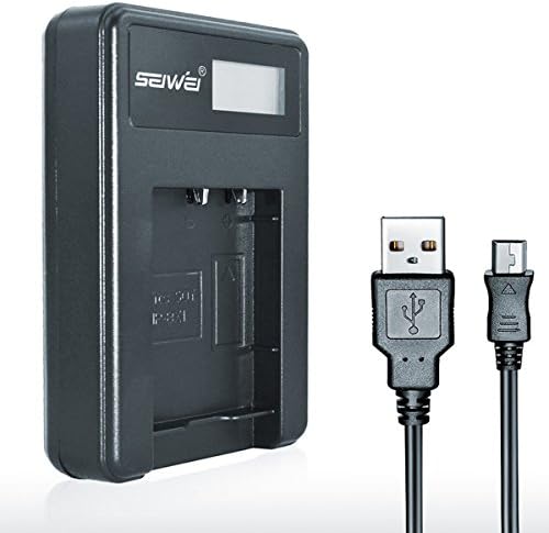 SEIWEI NP-BX1,NPBX1 USB Battery Charger with Screen for SONY Digital Camera DSC - RX100, RX100II, M2, RX1, HX50, WX300, HX300, SONY Cameras HDR - AS15 (Only Charger, Battery NOT included)