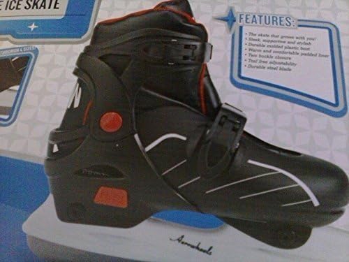 Aerowheels Youth Adjustable Ice Skates (Boys size 3-6)