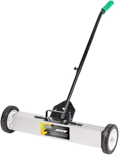 ROVSUN TUFFIOM 24-Inch Rolling Magnetic Pick Up Sweeper 50-LB Capacity