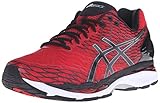 ASICS Men's Gel Nimbus 18 Running Shoe, Racing Red/Black/Silver, 10 M US