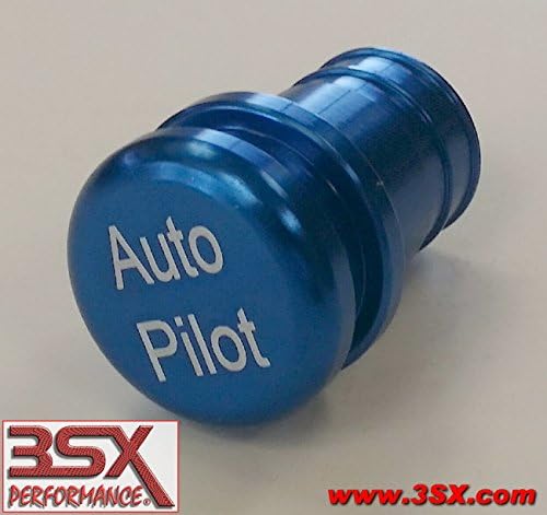 AUTO PILOT BUTTONBLUE 12-volt Accessory / Lighter Insert Auto Pilot Button (non-functional) Fits Most Vehicles