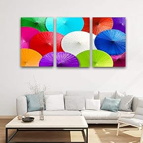 3 Panel Colorful Pictures Home Wall for Bedroom...