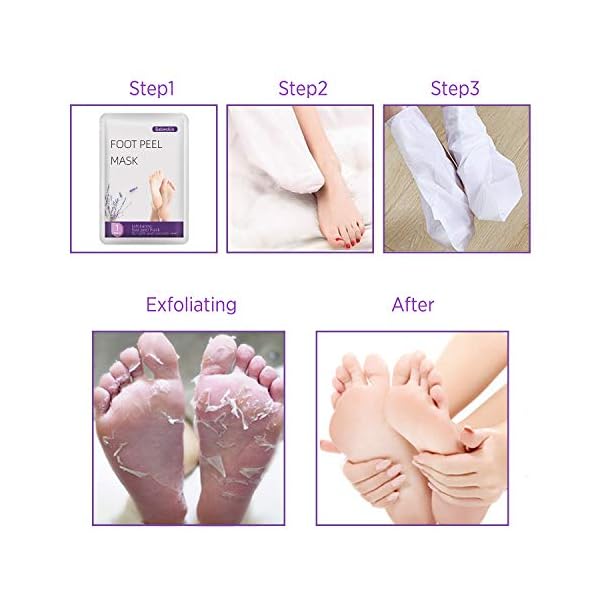 Foot-Peel-MaskFoot-Mask-4-Pieces-Of-Foot-Peel-Mask-Exfoliant-For-Soft-Feet-In-1-2-Weeks-Exfoliating-Booties-For-Peeling-Off-Calluses-Dead-Skin-For-Women-and-Men Foot Peel Mask,Foot Mask 4 Pieces Of Foot Peel Mask, Exfoliant For Soft Feet In 1-2 Weeks, Exfoliating Booties For…