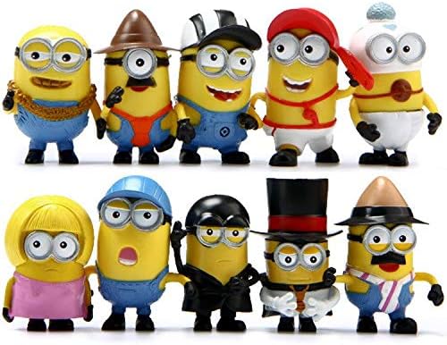 TCOS TECH Despicable Me Minions Movie Action Figures Doll Toy 10 Piece Set