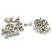 LQ Industrial 30 Pack Silver Round Phillips Head Button Stud Screws 6x8x8mm Chicago Screws Nail Rivet for DIY Leather Craft