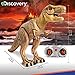 Discovery Kids Remote Control RC T Rex Dinosaur Electronic Toy Action Figure Moving & Walking Robot w/Roaring Sounds & Chomping Mouth, Realistic Plastic Model, Boys & Girls 6 Years Old+