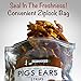 NEW Vet Recommended - 100% Natural Pigs Ears For Dogs - Strips & Slivers - Pork Ear Dog Treats. Healthy Dog Chews With a Delicious & Rich Taste (1 lb Bag)