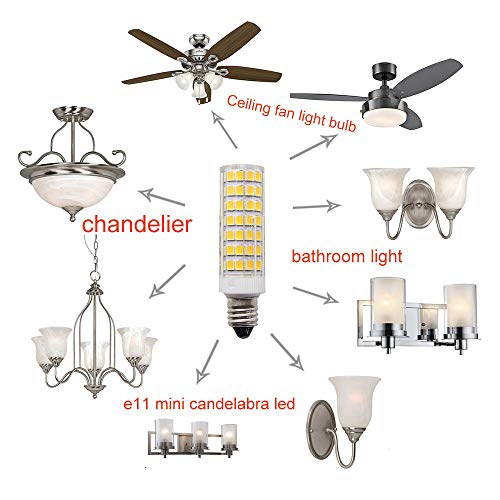 [4Pack] 8W e11 led Bulb 100W 75W Equivalent dimmable, 1000lm Daylight